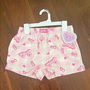 NWT Girls Barbie Woven Shorts Size Medium